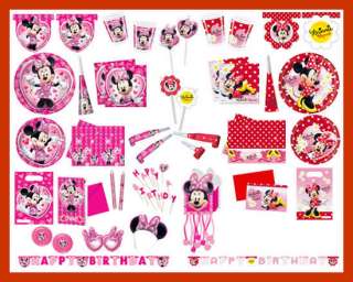 Kindergeburtstag Geburtstag Party Fete Motto Minnie Mouse 