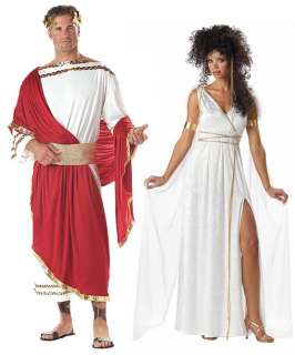 Greek Goddess & Roman Caesar Adult Couples Costume Set Med & Std 