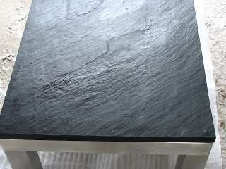 Platte in Schiefer schwarz/ gespalten Ofenplatte/ Kaminplatte 