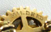 THETA TAU   Engineering fraternity Vintage 10k Gold PIN  