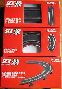 SCX RaceTrack Accessories 143 Scale Straight or Curved  