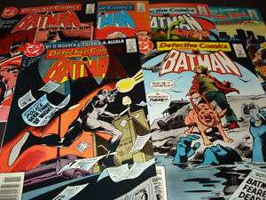 BATMAN DETECTIVE COMICS LOT 544 549 MID+/HIGHGRADE RUN  