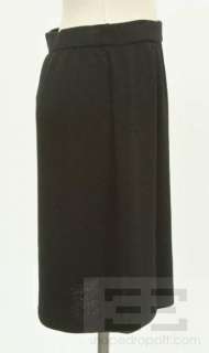 St. John Evening Basics 2 Pc Black Jeweled Jacket & Skirt Set Size 8 