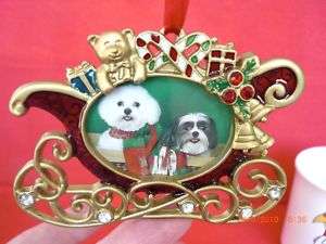 Holiday Christmas Sleigh Picture Frame Ornament L@@K!!  