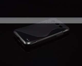 Black Soft Gel Skin S Line TPU Case Cover for Huawei Mercury M886 