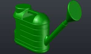 3D AutoCAD Solid Modeling Watering Can Video Tutorial  