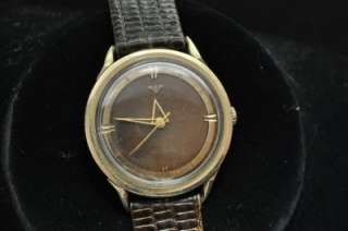 VINTAGE MENS WITTNAUER AUTOMATIC WRISTWATCH CALIBER 11SN KEEPS TIME 