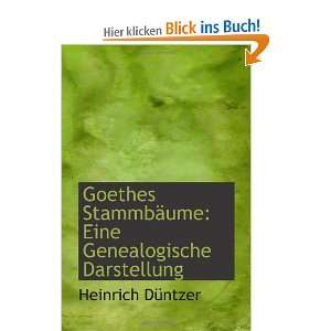 Goethes Stammbäume Eine Genealogische Darstellung  
