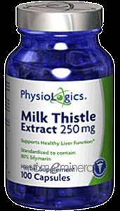 Milk Thistle Extract 250 mg 100 caps by PhysioLogics  