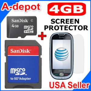 4GB MicroSD SD Card + Protector For Pantech P2020 Ease  