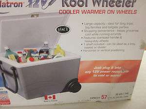 KOOLATRON W75 12 VOLT KOOL WHEELER COOLER WARMER ON WHEELS HOLDS 57 