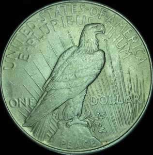 1922 P AU++ Peace Dollar in Eagle Coin Holder     