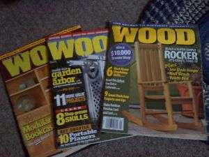 LOT OF 3 WOOD MAGAZINES BACK ISSUES GOOD CONDITION  