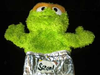 Oscar the Grouch Hand Puppet Sesame Street Muppets Plush 10 Gund 