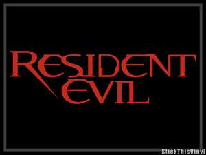 Resident Evil Logo Game Die cut Decal Sticker (2x)  