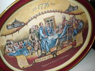 MILLER Birth of a NATION Tray BIG OVAL 1776 1976  