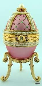 Authentic Duck Egg Jewelry Box Case Keepsake Heirloom  
