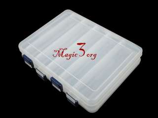 NEW Compartment Fishing Tackle Lure Hook Box White BBMA2  