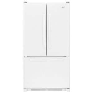 Amana 24.8 Cu. Ft. White French Door Freestanding refrigerator 