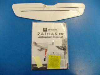Parkzone Radian RC R/C RTF Airplane Li Po Electric PKZ4700 Ready To 