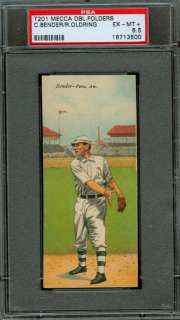 1911 T201   Chief Bender & Rube Oldring   PSA 6.5    Mecca Double 