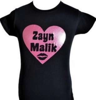 Zayn Malik on Love Zayn Malik   One Direction 1d Black Kids T Shirt   Pink Glitter