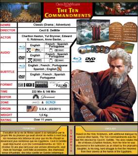   The Ten Commandments Limited Gift Set Blu Ray & DVD