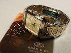 MAGNIFICENT MENS WATCH HAAS & CIE GOLD STEEL CHRONOGR