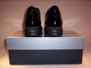 Scarpe sportive sneakers shoes Exton donna pelle vernice nere stringhe 