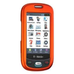  Orange Rubber Feel Snap On Cover Hard Case Cell Phone 