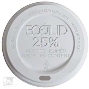 Eco Products EP HL16 WPK White Dome Hot Cup Lids Convenience Pack
