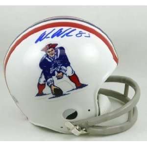  Autographed Wes Welker Mini Helmet   T B   Autographed NFL 