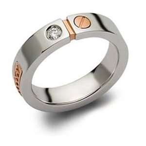   Baraka 18k White & Rose Gold 0.15 Carat Diamond Ring Baraka Jewelry