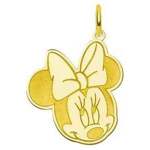    Gold Plated Sterling Silver Disney Minnie Mouse Charm Jewelry