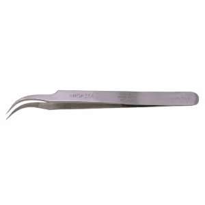   Steel Curved Micro Fine Anti Magnetic Tweezer, 4.50 Overall Length
