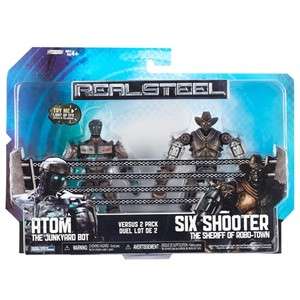 Real Steel Movie Action Figure 2 Pack   Atom V2 and Six Shooter by 