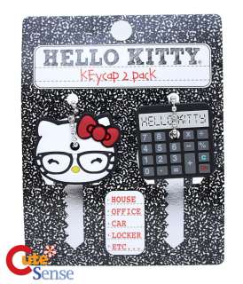 Loungefly Sanrio Hello Kitty Key Cap Set  Nerd and Calculator