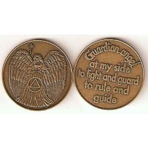 Alcoholics Anonymous Guardian Angel Guardian Angel At My Side Token 