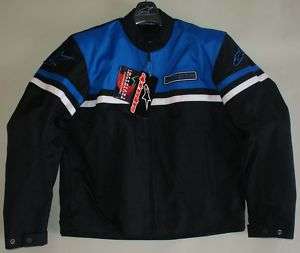 Alpinestars 7 10 WP Textile Jacket Black/Blue Size XL  