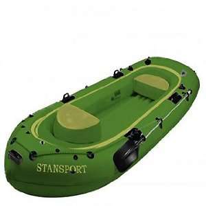   Motor Mountable Inflatable Boat Green with Foot Pump 