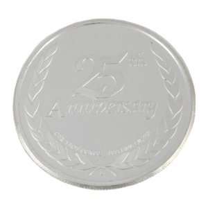  Silver .999 25th Anniversary Engraveable Coin Jewelry