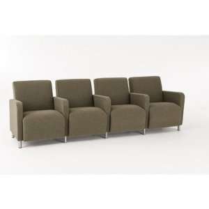  Ravenna Series Four Seat Sofa with Center Arms Finish 