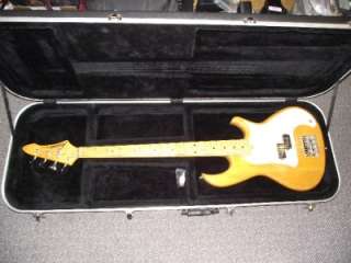 Aria Pro II RSB Straycat Bass Guitar NATURAL IN HARDSHELL CASE  