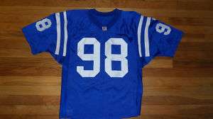 RARE 90s AUTHENTIC Colts GAME Jersey WILSON NFL #98  