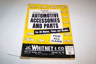 184 J.C. WHITNEY auto car accessories parts catalog  
