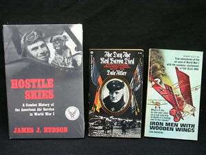 WWI Air War lot 3 books Iron Men Red Baron  