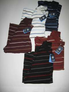 Mens Big & Tall Roundtree & Yorke Long Sleeve Striped Polo Shirt NWT $ 
