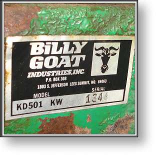 Billy Goat KD501KW Leaf / Lawn Vacuum +   