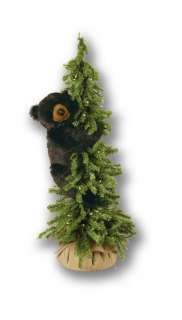 40 Ditz Pre Lit Christmas Tree w/ Black Bear  