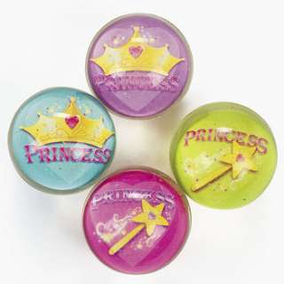 48 lot Rubber Princess Bouncing Balls  